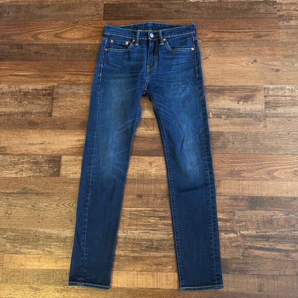 Levi's Men's 510 Jeans Skinny Fit Low Rise Stretch Denim Tapered Pants W28 L32 - Picture 1 of 14